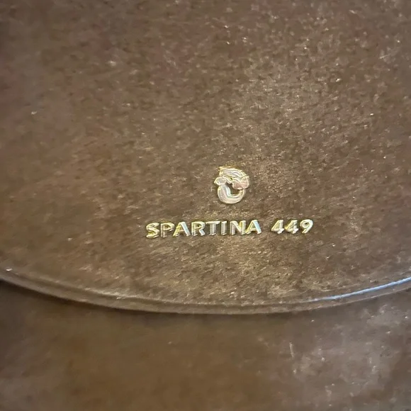 Spartina 449 Coffee Suede Saddle Crossbody Bag - Picture 2 of 15